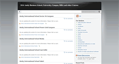 Desktop Screenshot of amity.education4india.com